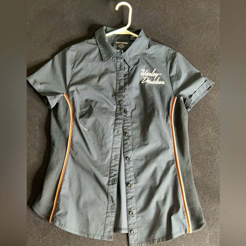 womens harley davidson shirts medium button down